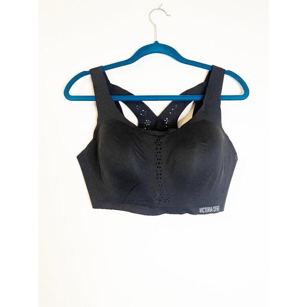 Victoria Sport Sports Bra 38D Angel Max High Impact Black Racerback Laser Cut